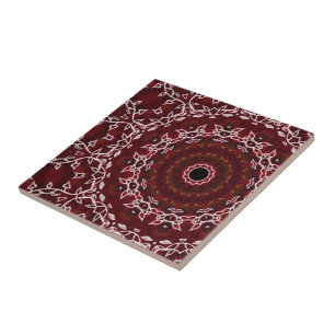 The Scarlet Labyrinth Ceramic Tile