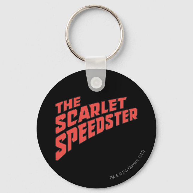 The Scarlet Speedster Logo Key Ring (Front)