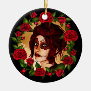 The Scarlet Sugar Doll Ceramic Tree Decoration