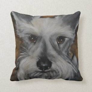 The Schnauzer 2 - Throw Pillow