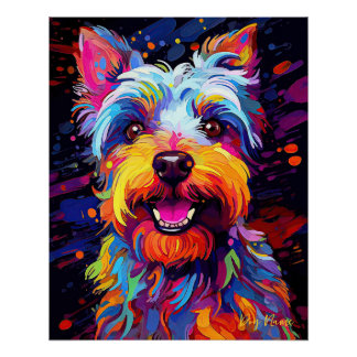 The Schnauzer Dog 001 - Zetton Ziana Poster