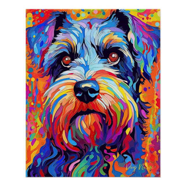 The Schnauzer Dog 005 - Zetton Ziana Poster (Front)