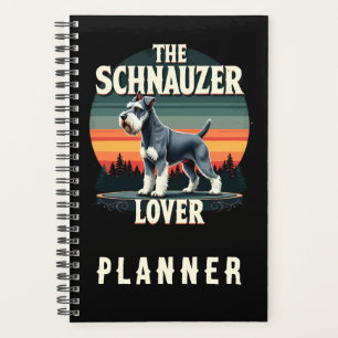 The Schnauzer Lover - Retro Dog Design  Planner