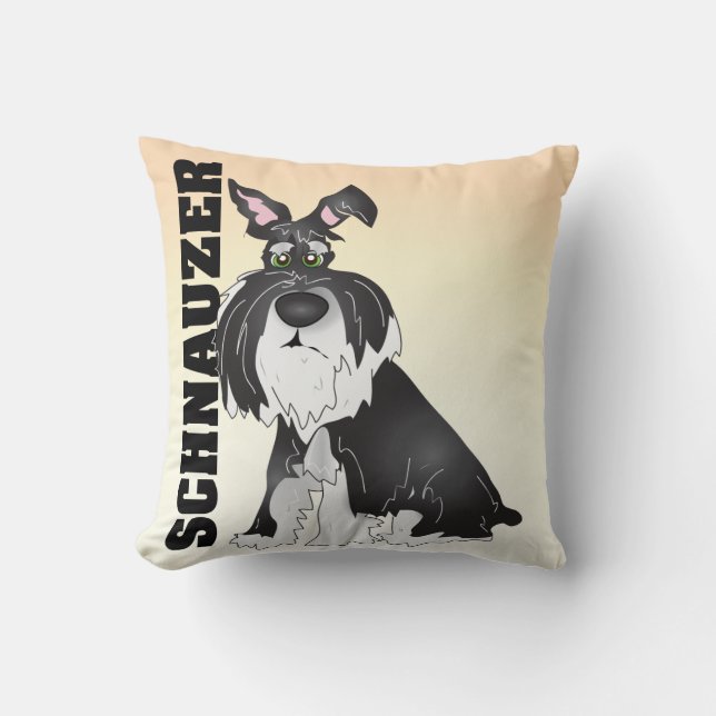 The Schnauzer Pillow (Front)