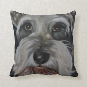 The Schnauzer - Throw Pillow