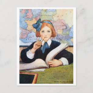 The Scholar, Jessie Willcox Smith Postcard