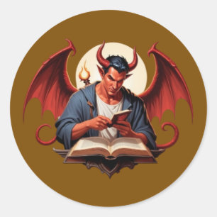 The Scholar of Shadows – Dark Fantasy Sticker