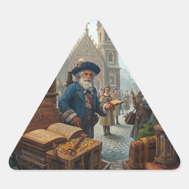 The Scholar’s Market Triangle Sticker (Front)