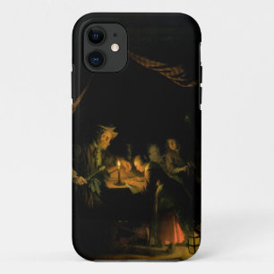 The School Master, 1660-65 (oil on panel) iPhone 11 Case
