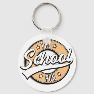 The School Run retro logo Key Ring