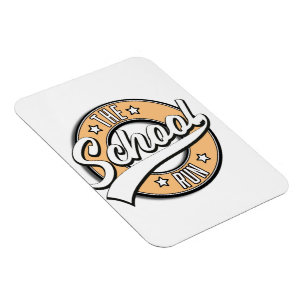 The School Run retro logo Magnet