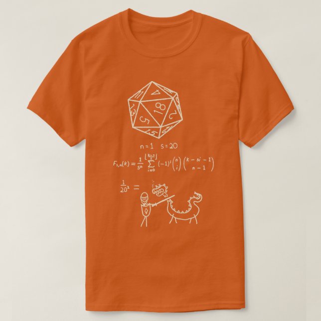 The science of 20 sided dice  T-Shirt (Design Front)