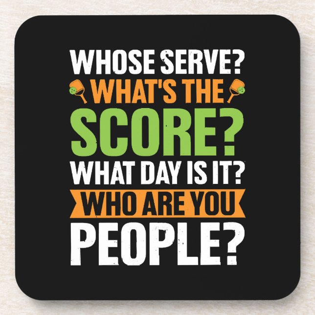  The Score Pickleball Lover Coaster (Front)