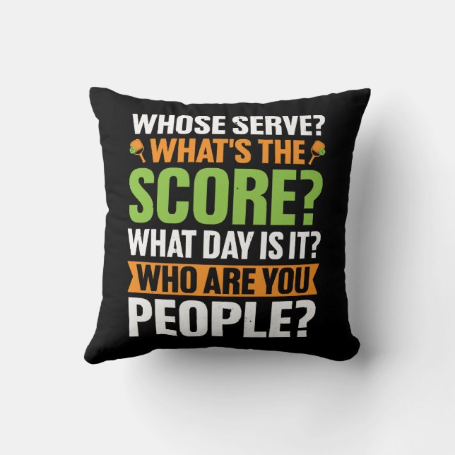  The Score Pickleball Lover Cushion (Back)