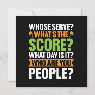The Score Pickleball Lover Invitation