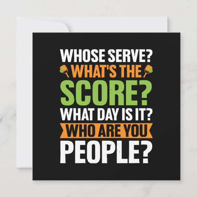  The Score Pickleball Lover Invitation (Front)