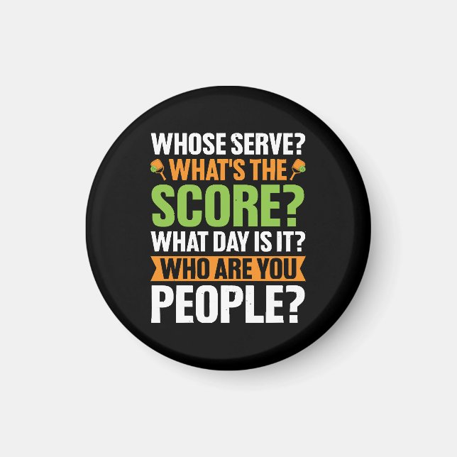  The Score Pickleball Lover Magnet (Front)