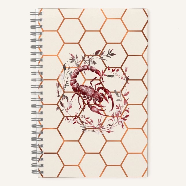 ♏ The Scorpio Muse: "Sting" Notebook (Front)