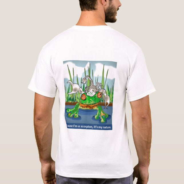 The Scorpion and the Frog Men's T-shirt (back) (Back)
