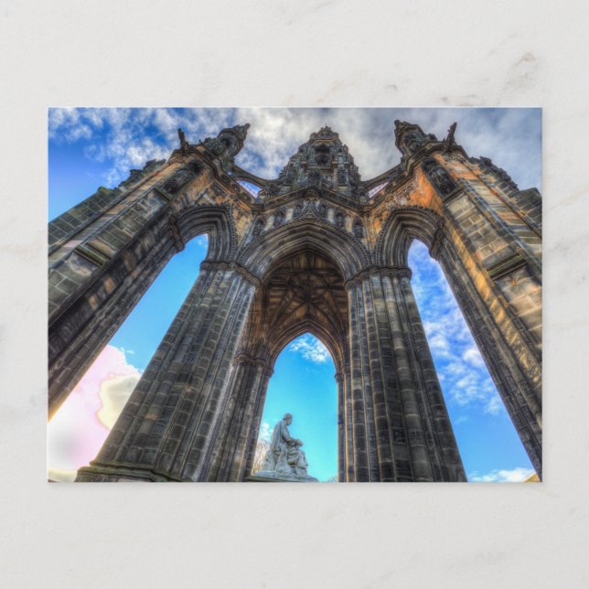 The Scott Memorial Edinburgh Postcard (Front)