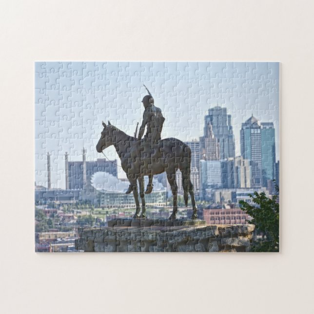 The Scout Statue, Kansas City, Missouri Jigsaw Puzzle (Horizontal)