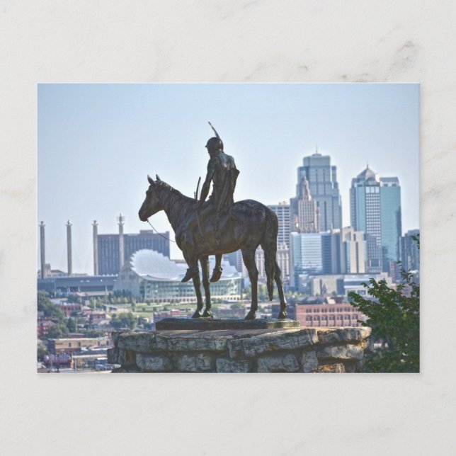 The Scout Statue, Kansas City, Missouri Postcard (Front)