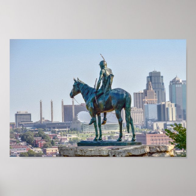 The Scout Statue, Kansas City Poster (Front)