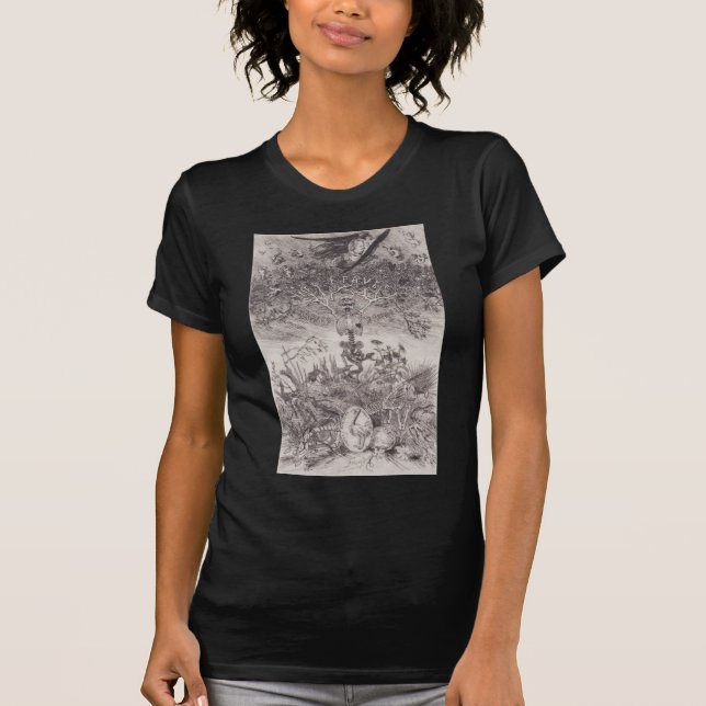 The Scraps by Felicien Rops T-Shirt (Front)