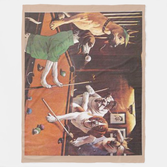 The Scratching Beagle Fleece Blanket (Front)