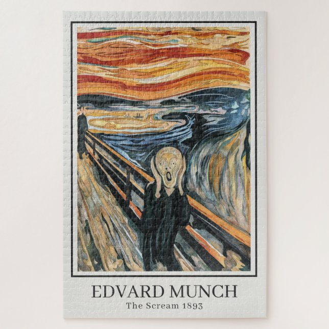 The Scream (1893) by Edvard Munch Jigsaw Puzzle (Vertical)