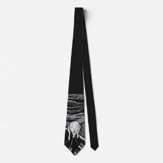 The Scream (1895) Edvard Munch Woodcut Fine Art Tie
