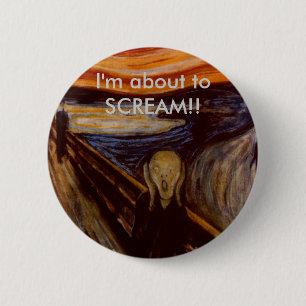 The Scream 6 Cm Round Badge
