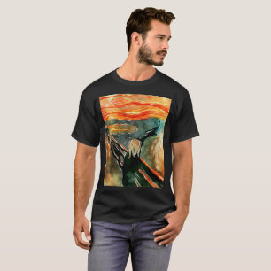 The Scream Art Orange Painting Artistic T-Shirt