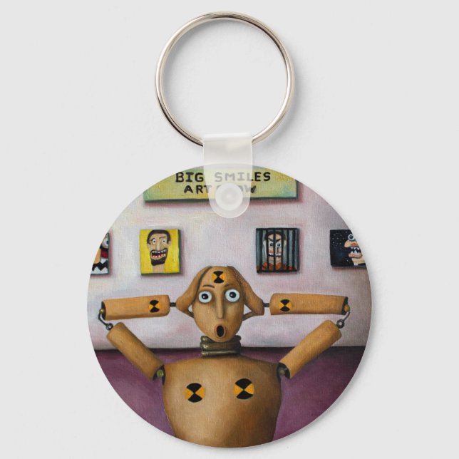 The Scream At The Big Smiles Art Show Key Ring (Front)