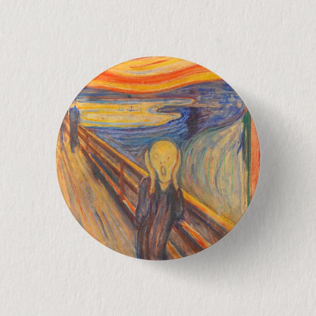 The Scream by Edvard Munch 3 Cm Round Badge (Front)