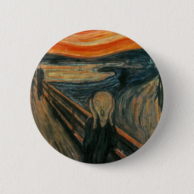 The Scream by Edvard Munch 6 Cm Round Badge (Front)