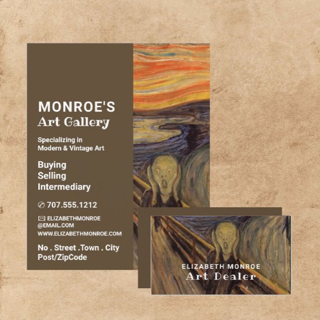 The Scream By Edvard Munch, Art Dealer, Gallery Flyer (Creator Uploaded)