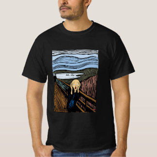 The Scream by Edvard Munch bohomodern black T-Shirt