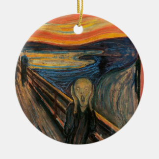 The Scream by Edvard Munch Ceramic Tree Decoration