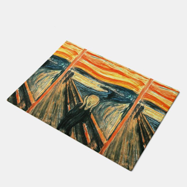 The Scream by Edvard Munch Doormat (Angled)