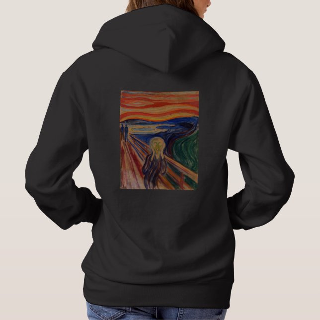 The Scream by Edvard Munch – Iconic Art Hoodie (Back)