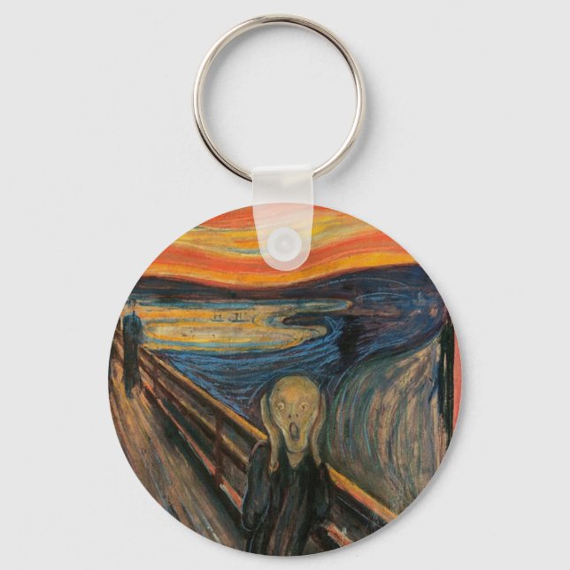 The Scream by Edvard Munch Key Ring (Front)