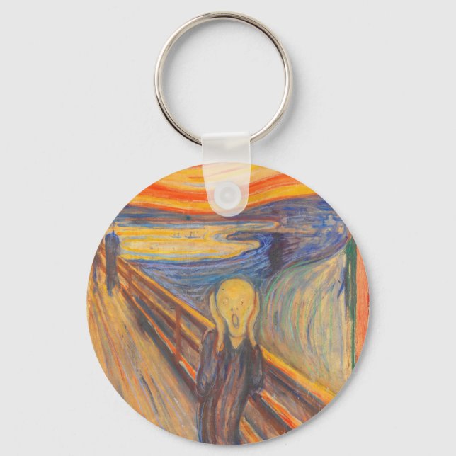 The Scream by Edvard Munch Key Ring (Front)