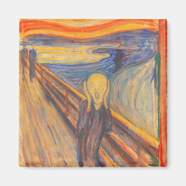 The Scream by Edvard Munch Magnet (Front)