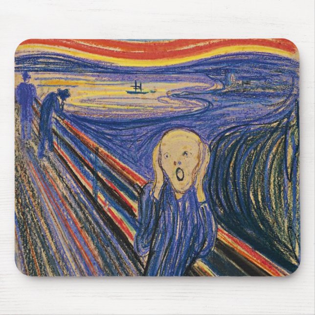 The Scream by Edvard Munch Mouse Pad (Front)