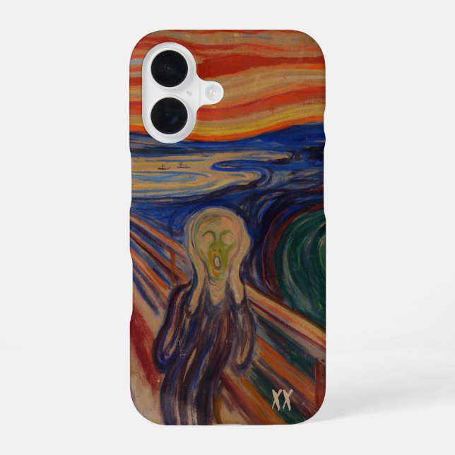 The Scream by Edvard Munch – Personalized Art iPhone 16 Case (Back)