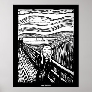 The Scream by Edvard Munch Poster