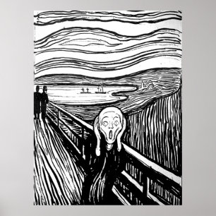 The Scream by Edvard Munch Poster