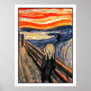 "The Scream"  by Edvard Munch Poster