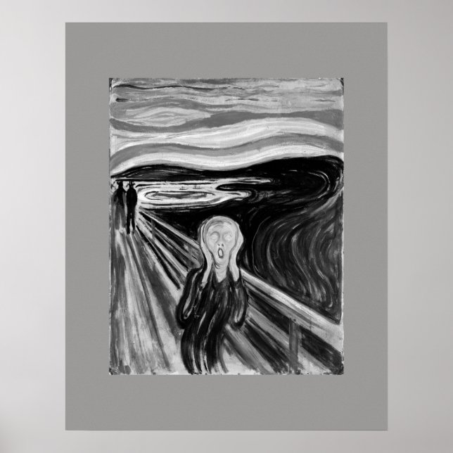 The Scream by Edvard Munch Poster (Front)